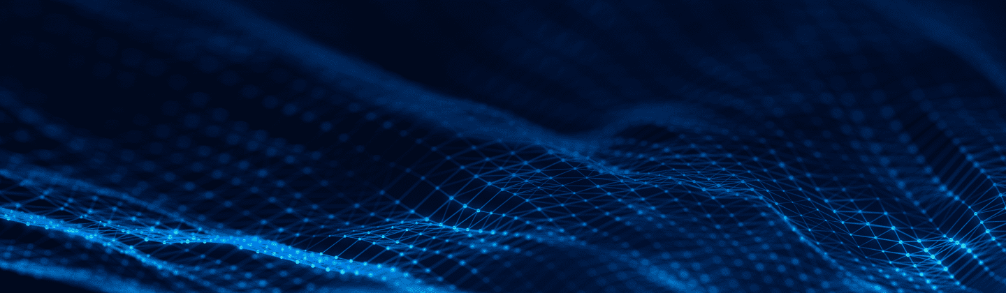 Technical blue waves on a darker blue background